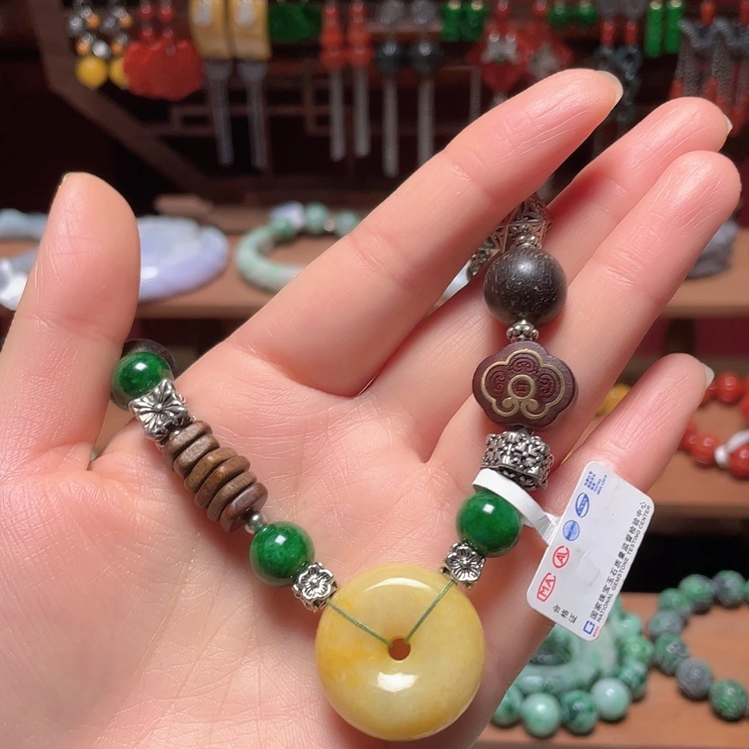 翡翠未镶嵌手链饰品