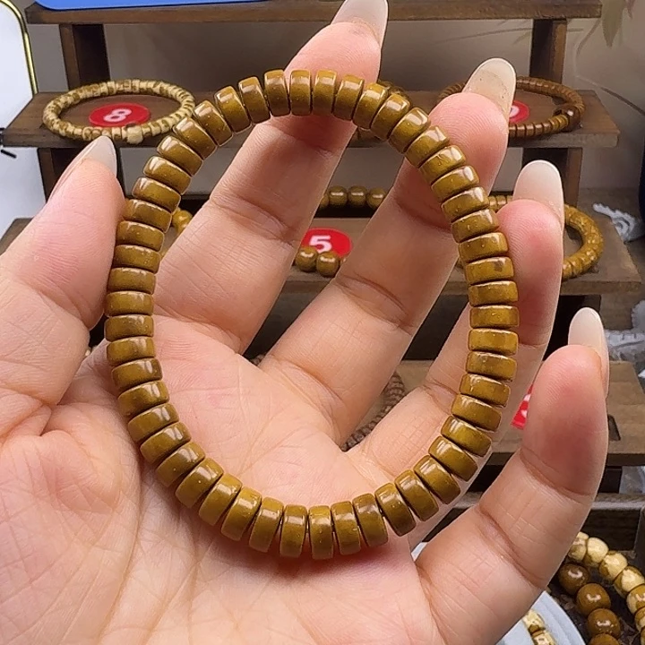 紫金鼠纯色药片手串