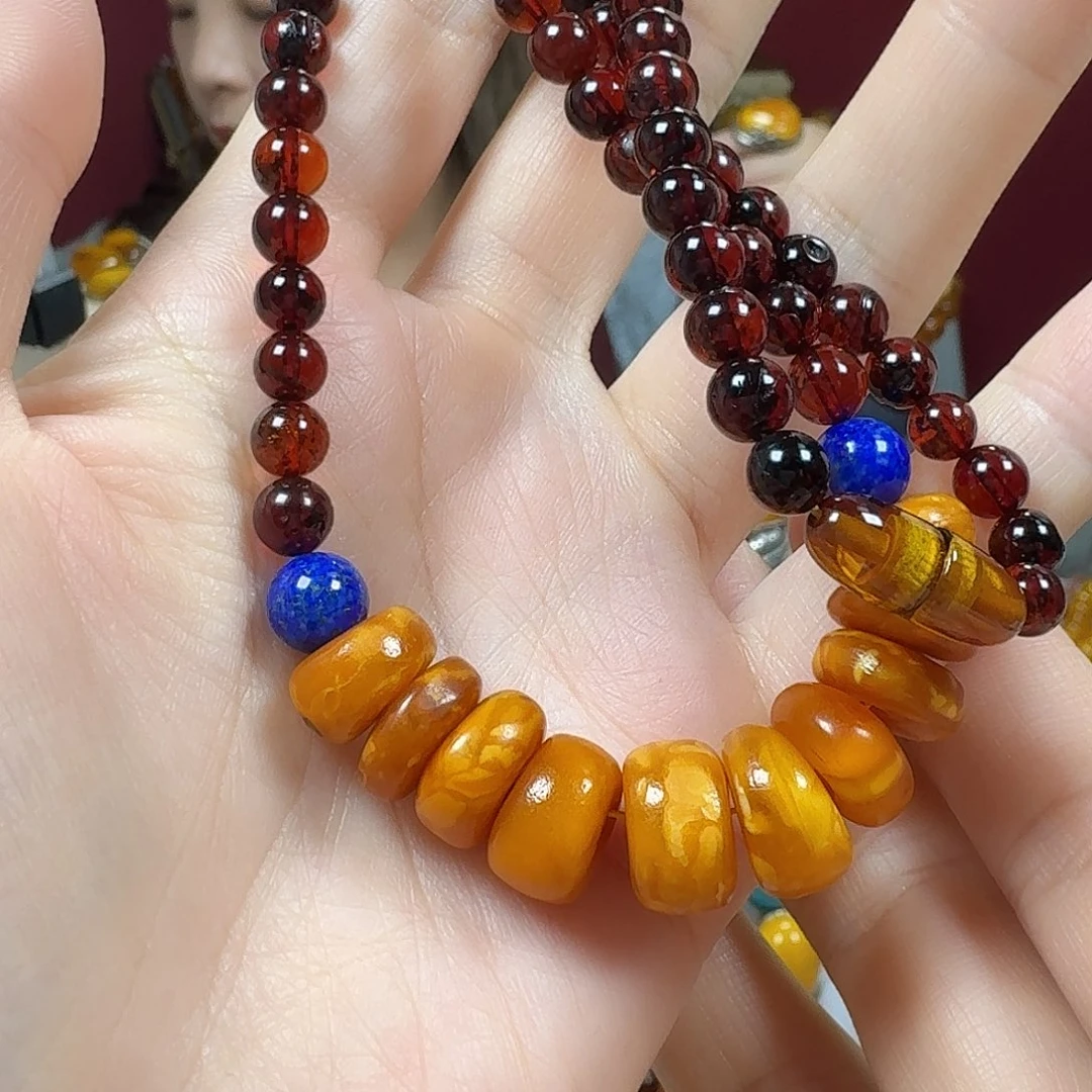 蜜蜡未镶嵌颈饰项链