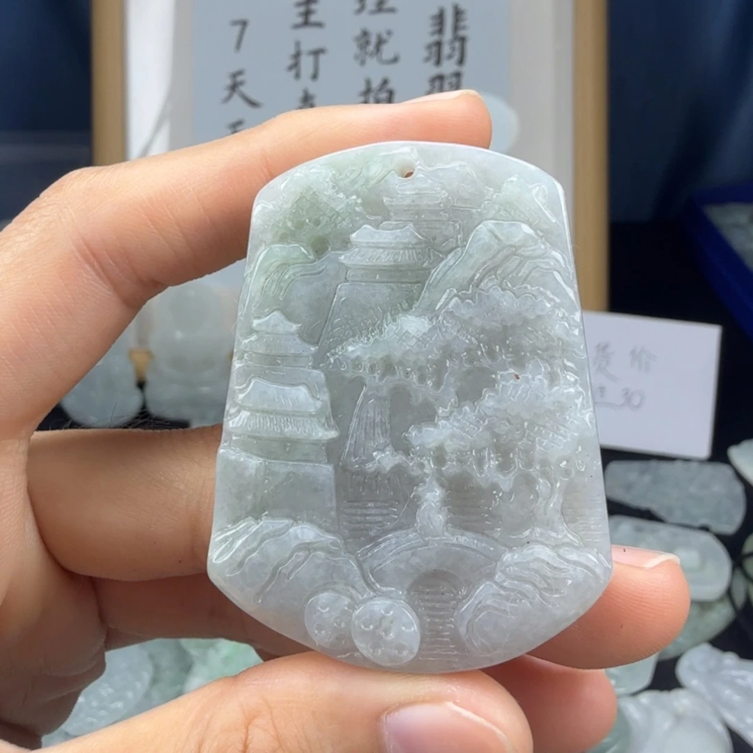 翡翠未镶嵌颈饰翡翠