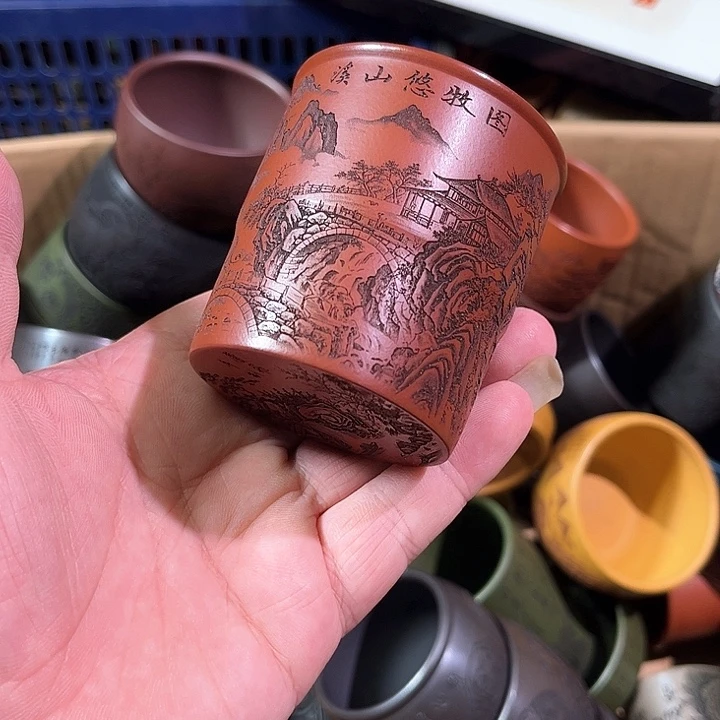 茶杯紫砂全手工 紫砂主人杯