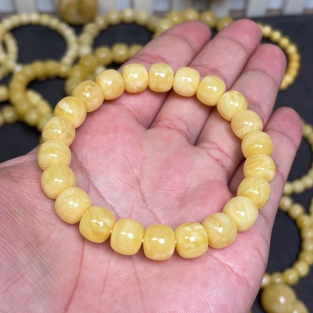 蜜蜡未镶嵌裸石蜜蜡手串10mm