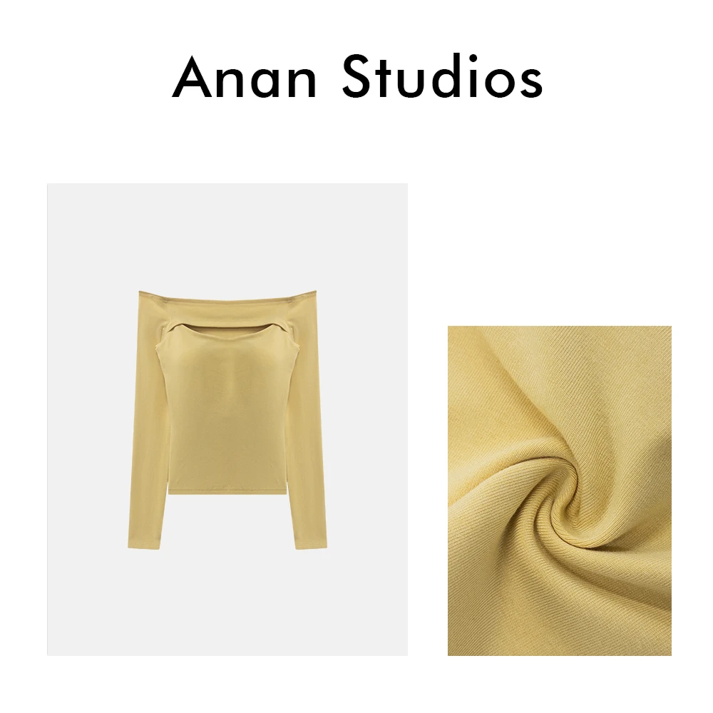 【小欢喜】新款设计感修身显瘦性感镂空上衣（带胸垫）