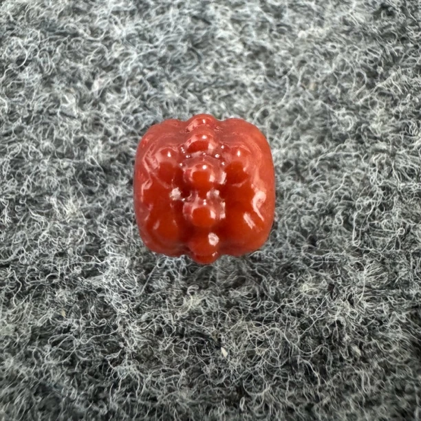 南红雕刻 并蒂莲 直径10 必备配饰 完美搭配