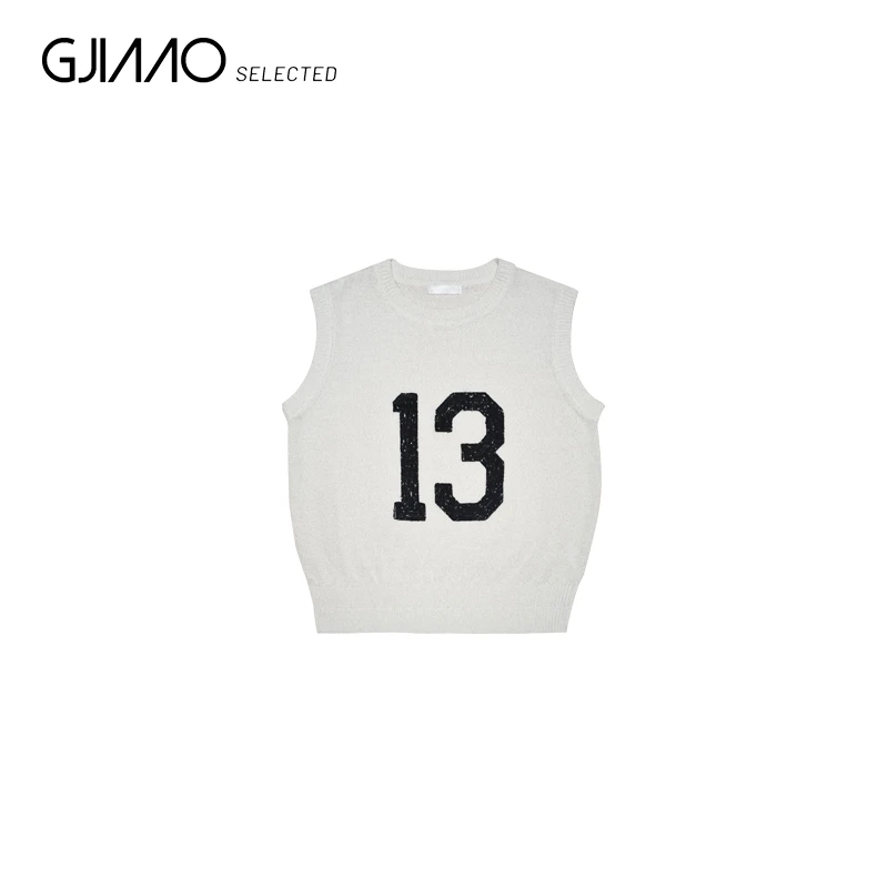 5641 数字13针织马甲