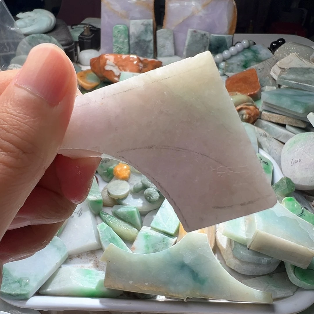翡翠散珠翡翠原石片料