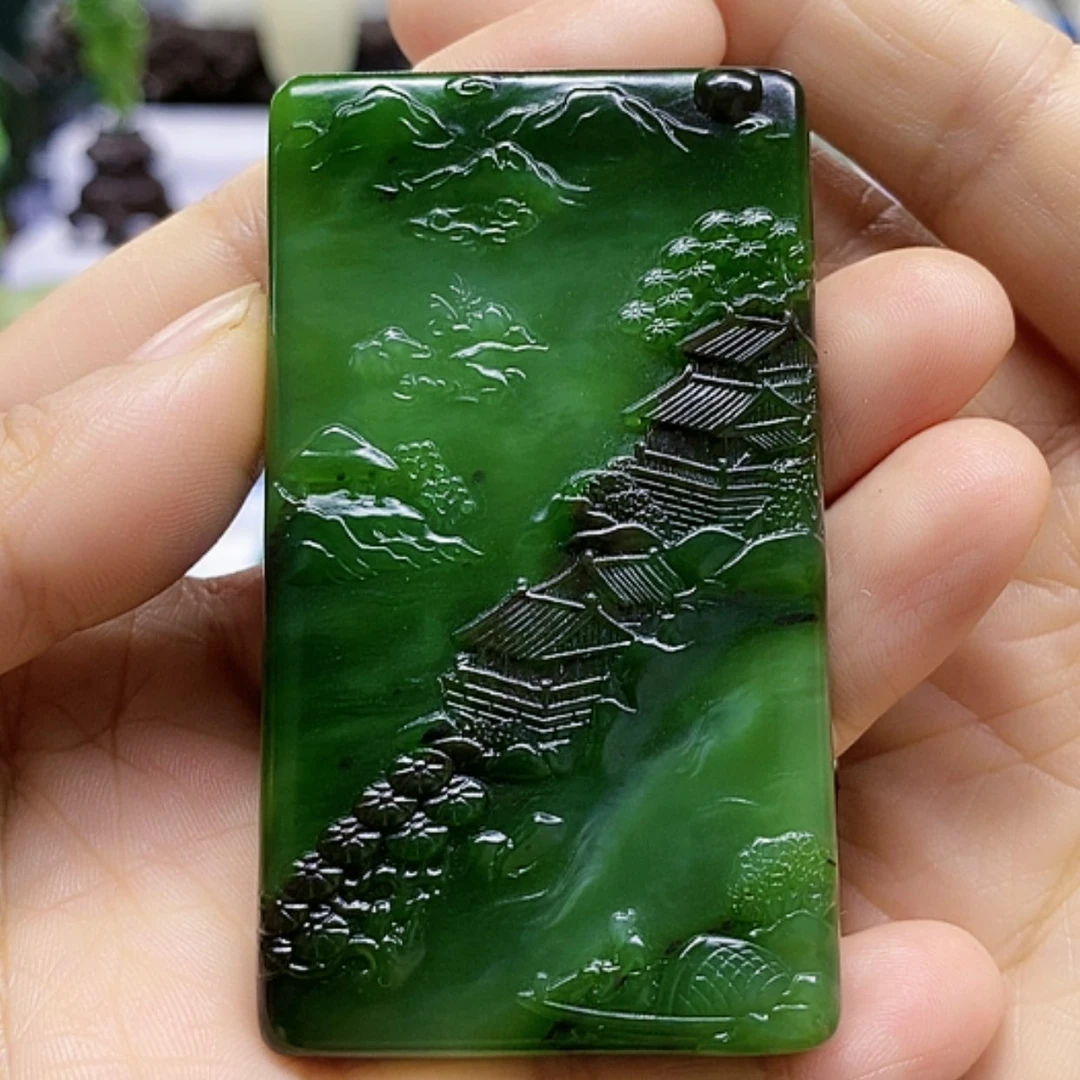 【闪购商品】未镶嵌和田玉（碧玉）挂件