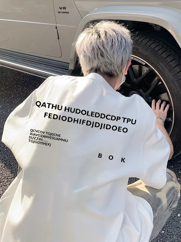 纯棉短袖男女t恤2025夏季新款潮流潮牌白色学生打底衫半袖上衣服