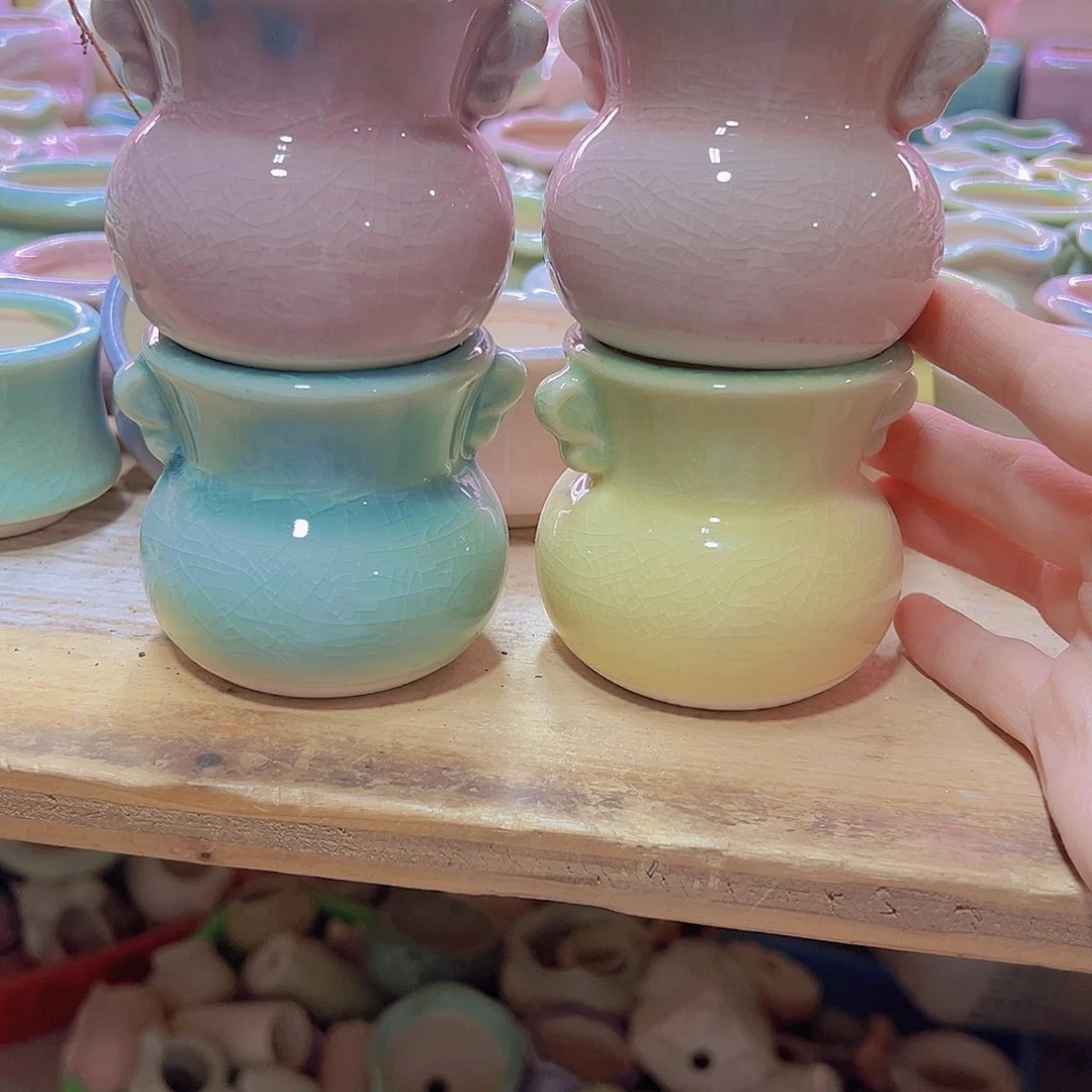 陶瓷花盆当场满12包邮