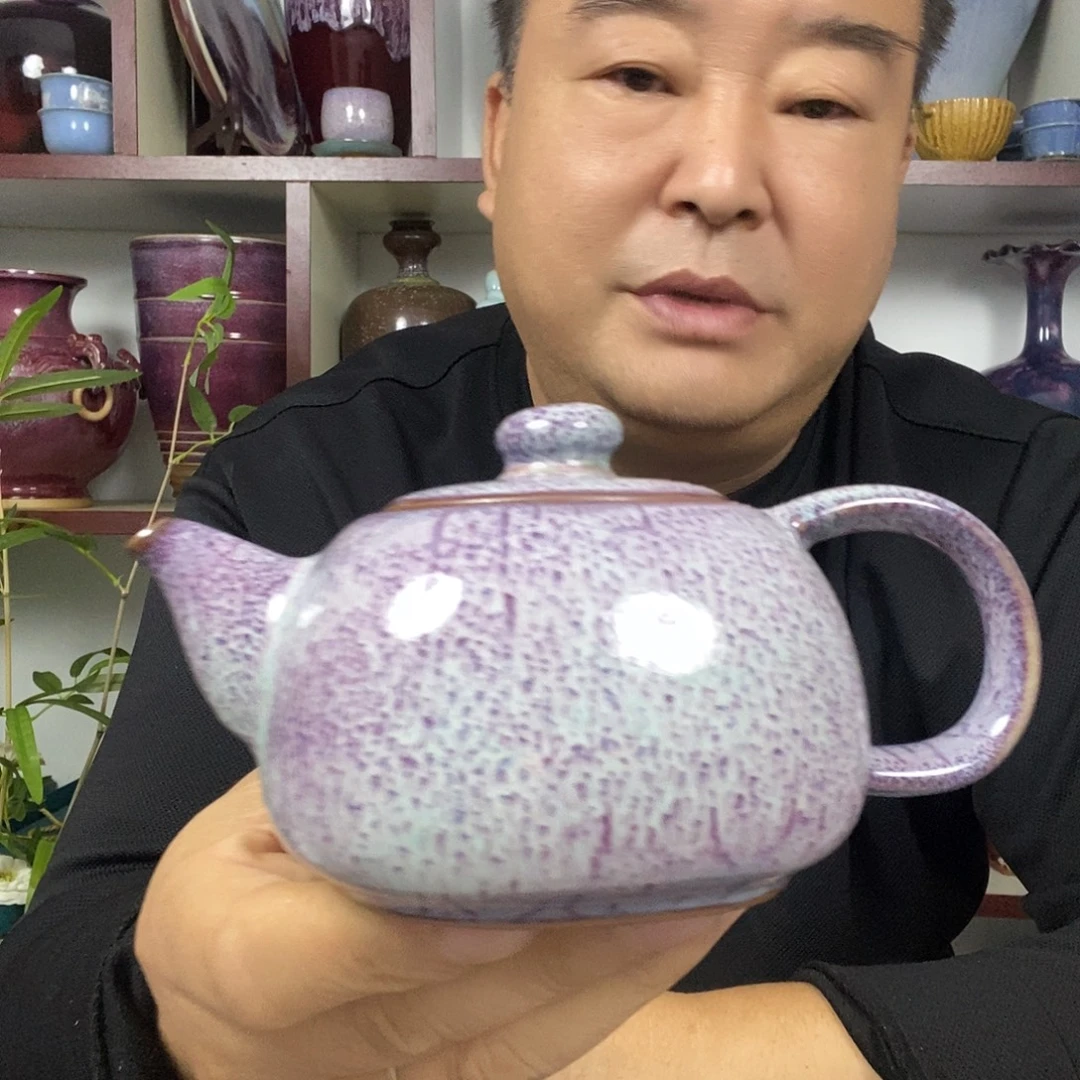 壶神垕钧瓷高温窑变中原壶