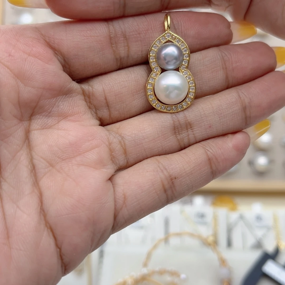 甜***心戒指合金淡水珍珠