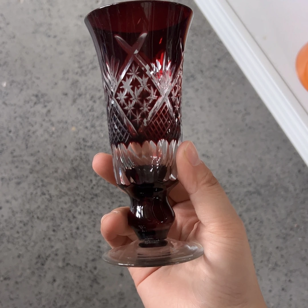 t***a水晶玻璃平底款微瑕一个