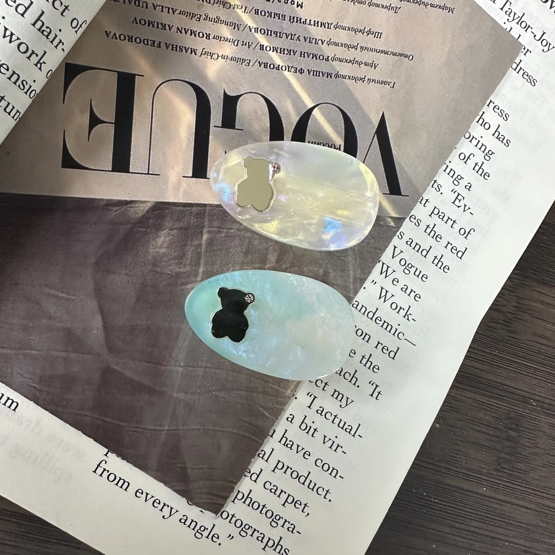 【卓菲】原单设计 醋酸小熊边夹1126