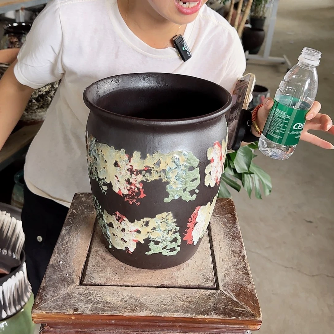 紫砂花盆王嫂花盆0916-138高26口20