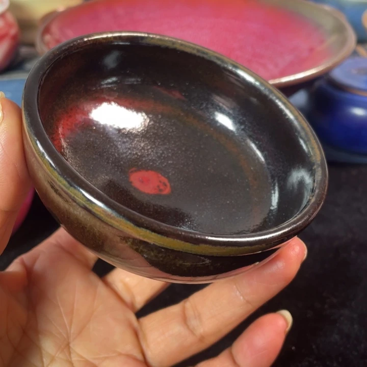 摆件传统m煤烧手工茶盏