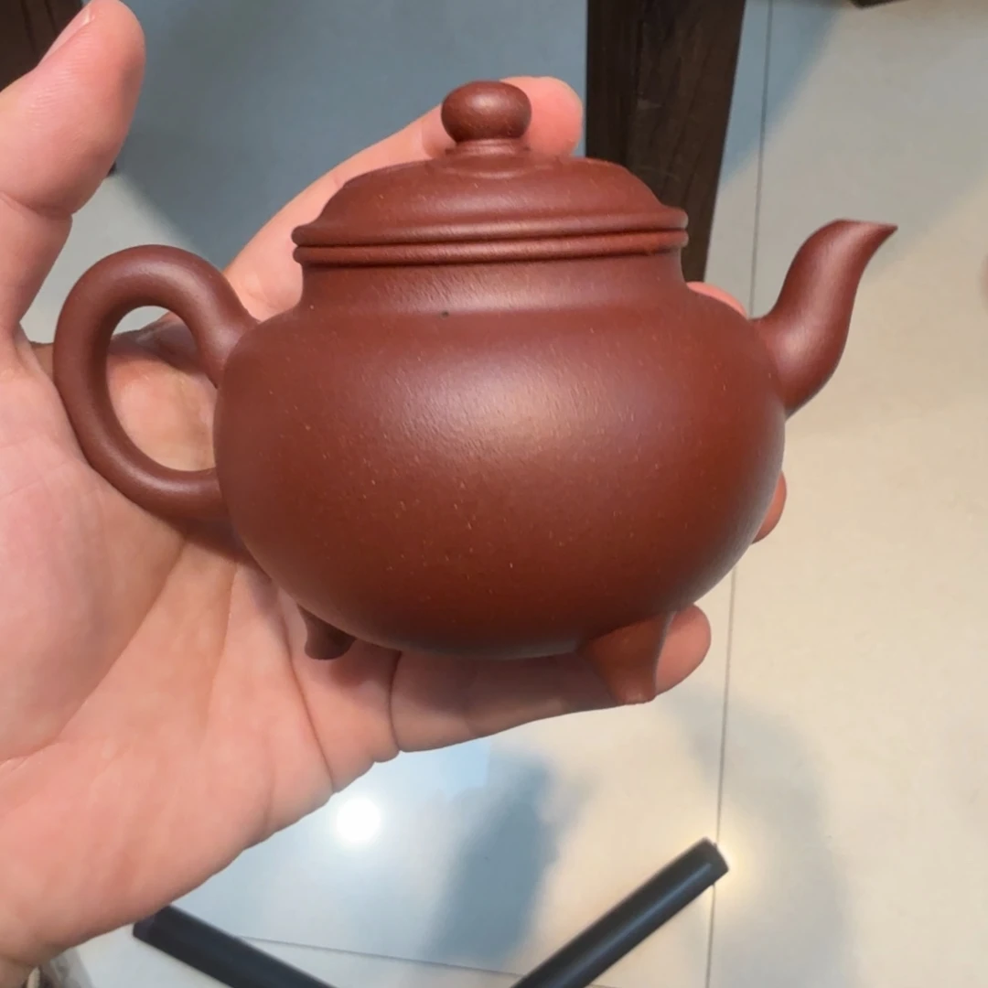 茶壶紫砂桃花泥的壶