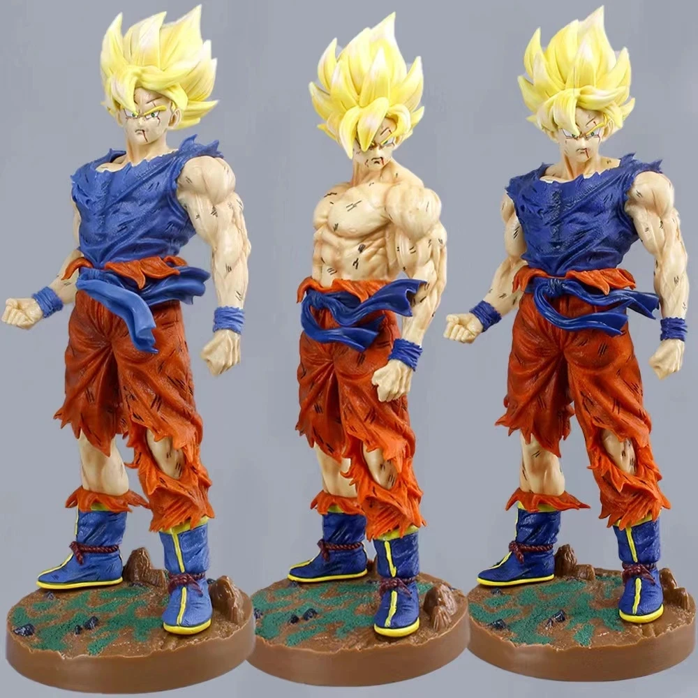 KD初超悟空带底座七龙珠赛亚人初次登场超大号43.5cmGK手办摆件