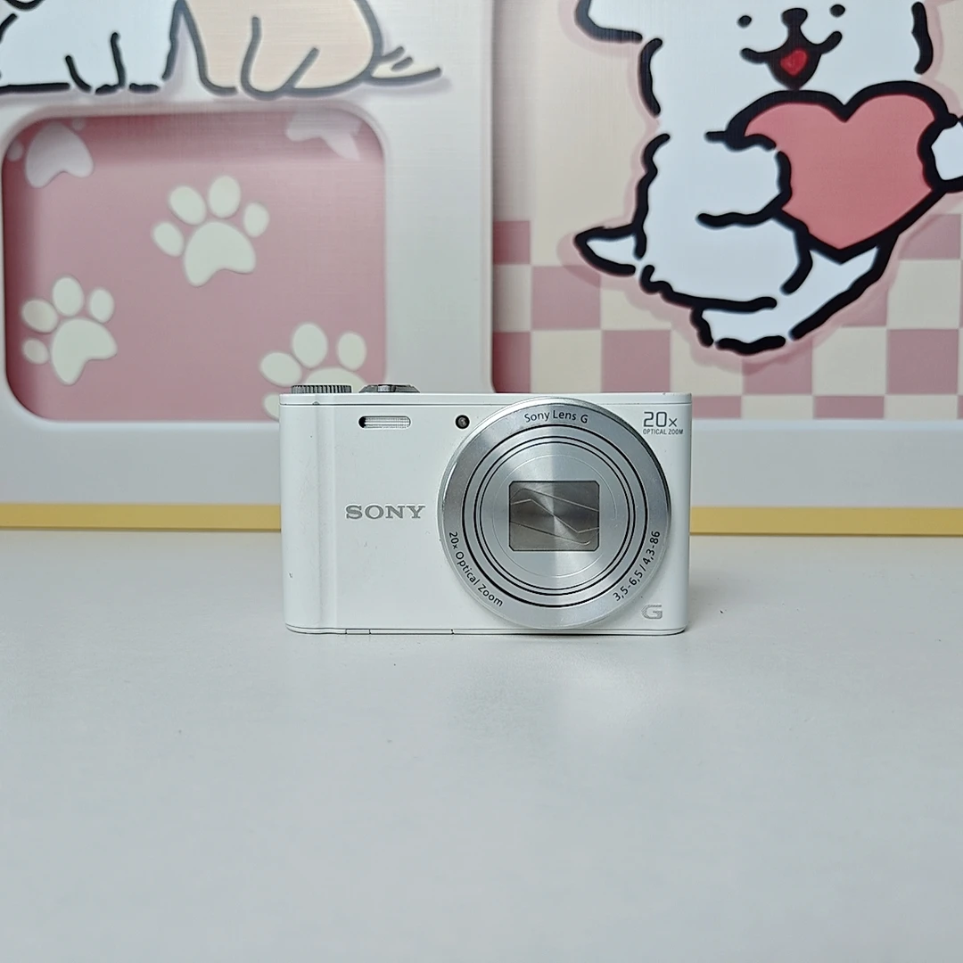 9新 Sony/索尼 wx300 复古1820w像素20倍长焦带wificcd数码相机