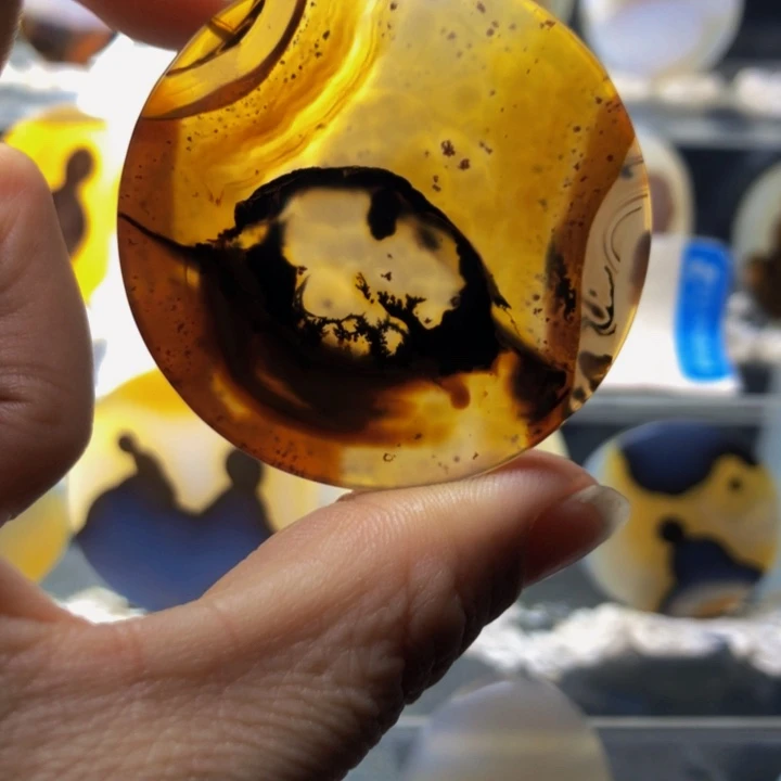 合金玛瑙/玉髓珠宝奇石37有瑕