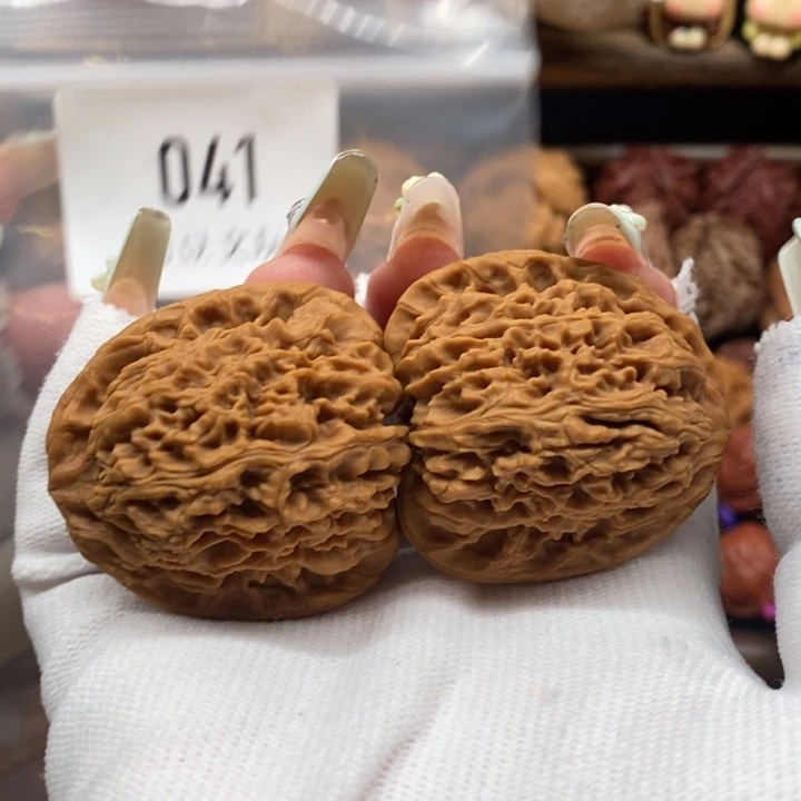 文玩核桃把件041南疆石39全品默认微瑕