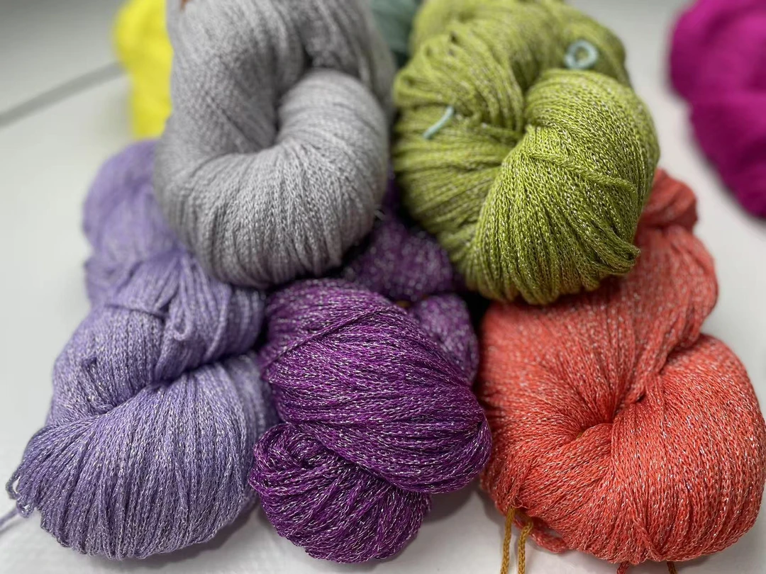 秋冬新款埃及进口长绒棉丝光工艺链条纱手工编织（一把250克左右）