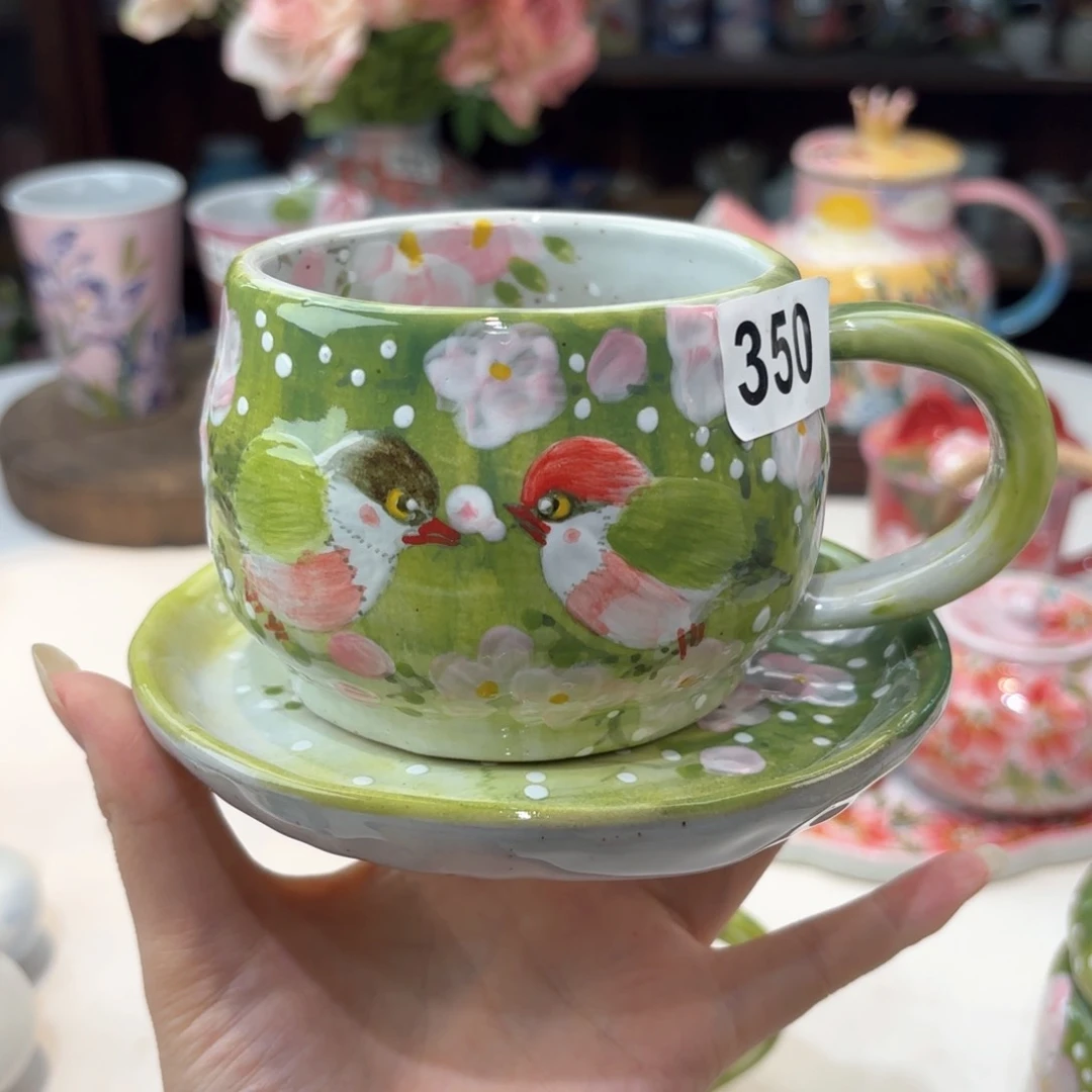 景德镇手绘高温釉下彩陶瓷茶具