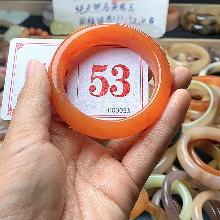 石英质玉（黄龙玉）未镶嵌手镯