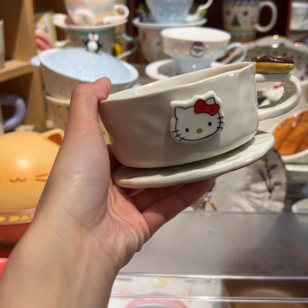 焦糖kt咖啡杯碟套装