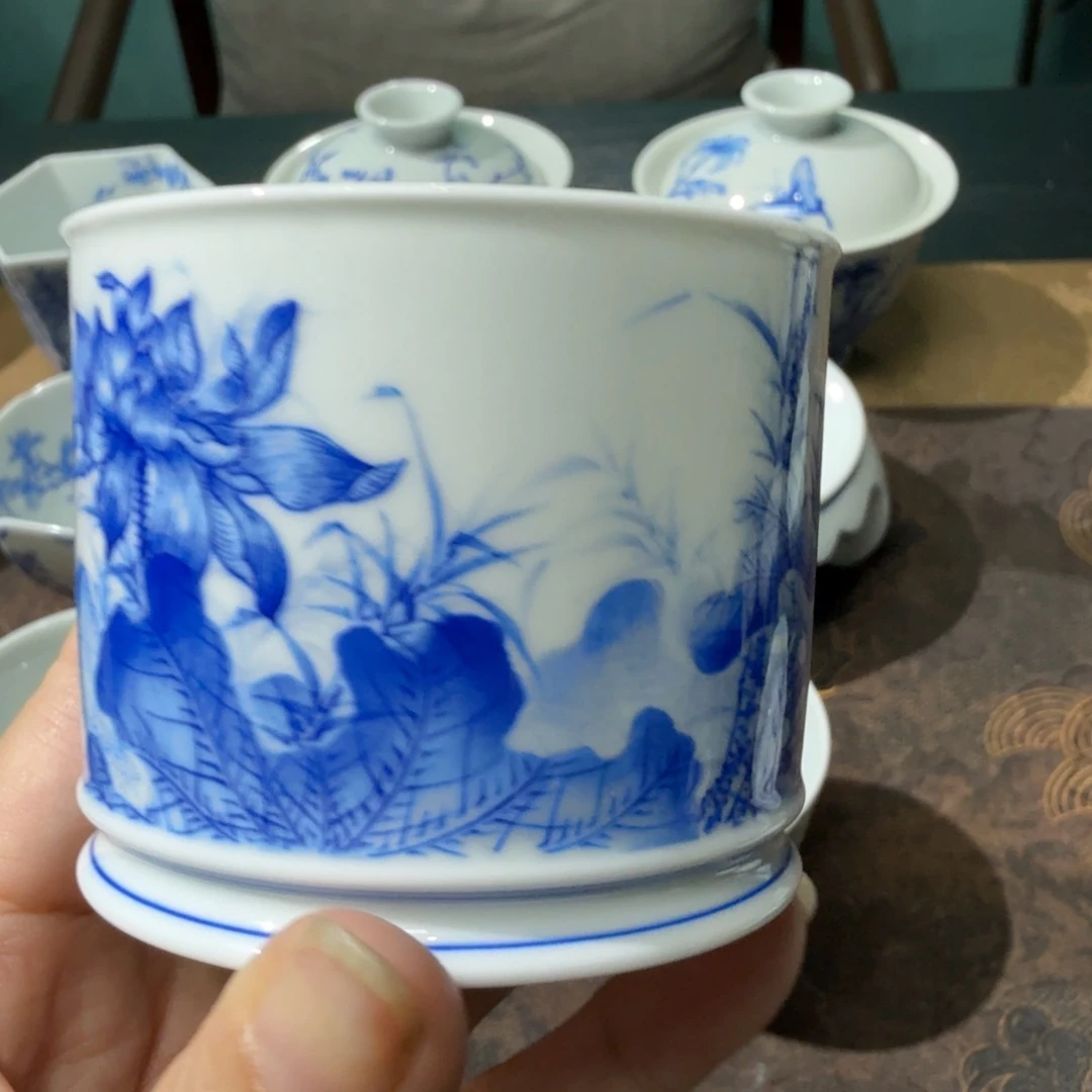 蔚语手绘青花单杯