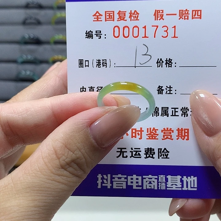 未镶嵌戒圈翡翠1731