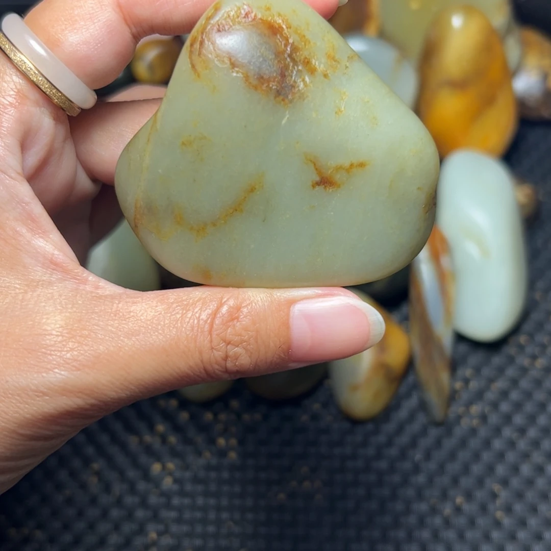 和田玉未镶嵌挂件81