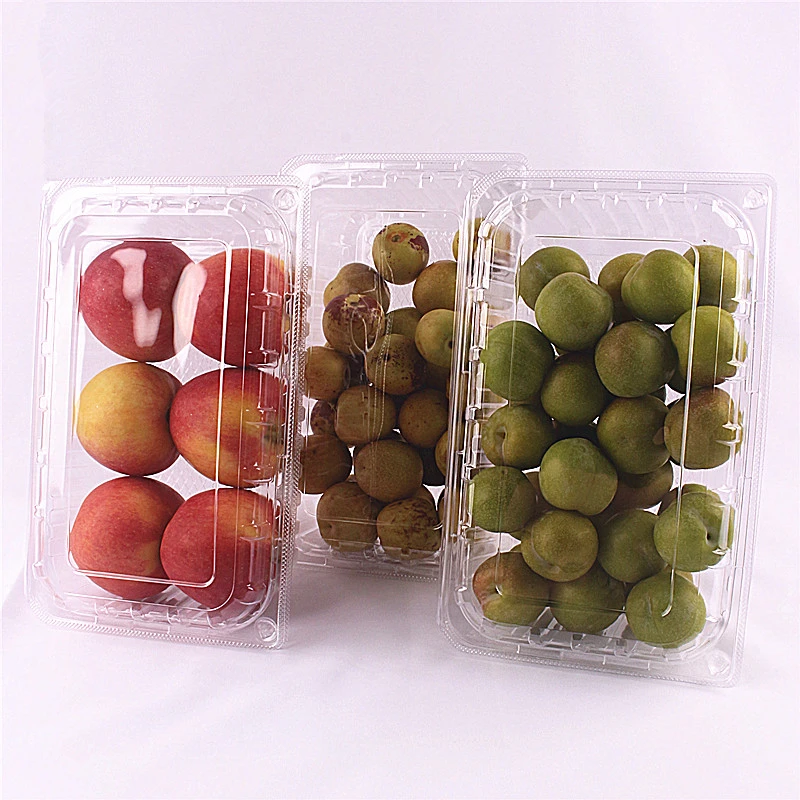 热销2斤水果盒冬枣西梅蜂糖李榴莲肉车厘子包装盒一次性1000G有盖