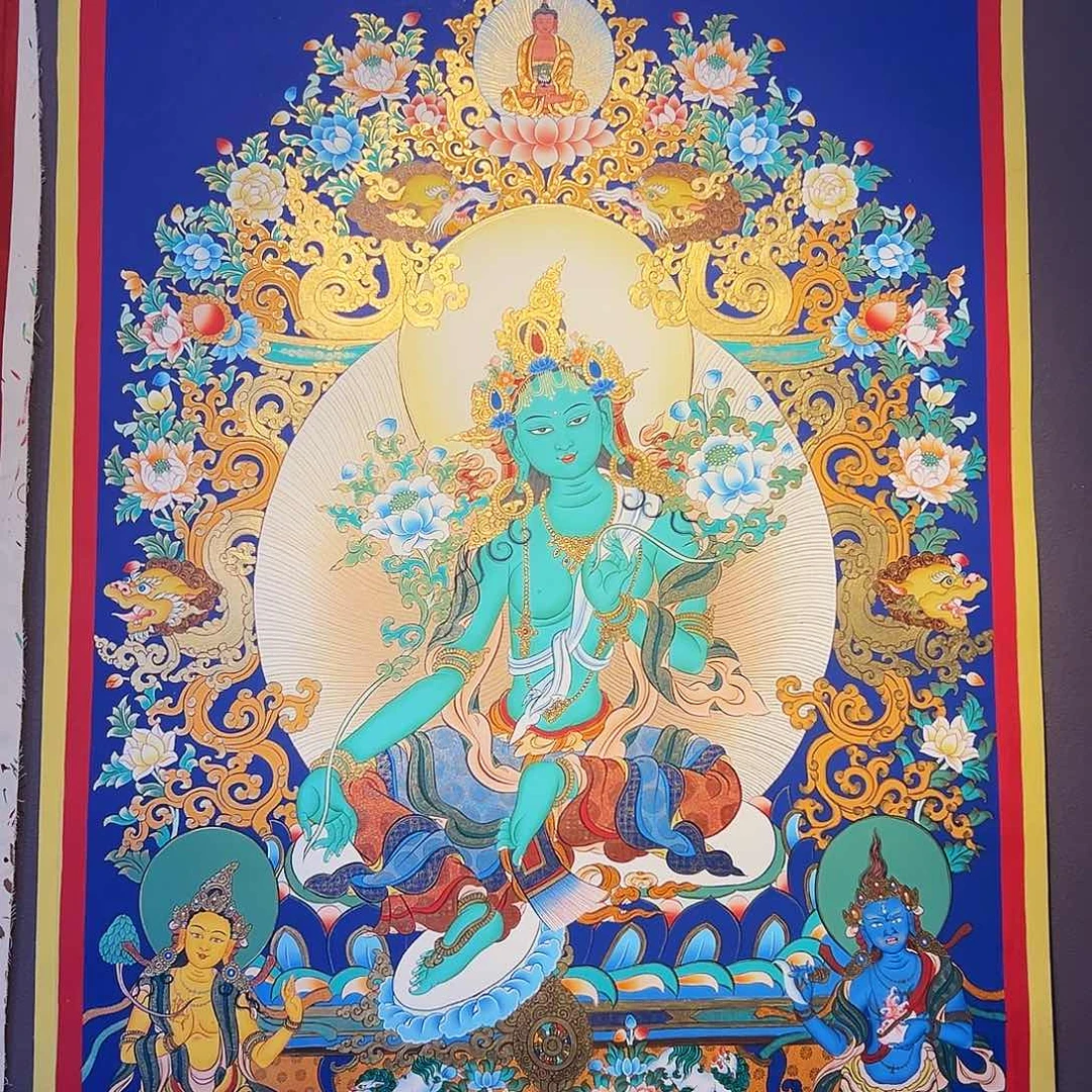 装裱画尼泊尔手绘唐卡画