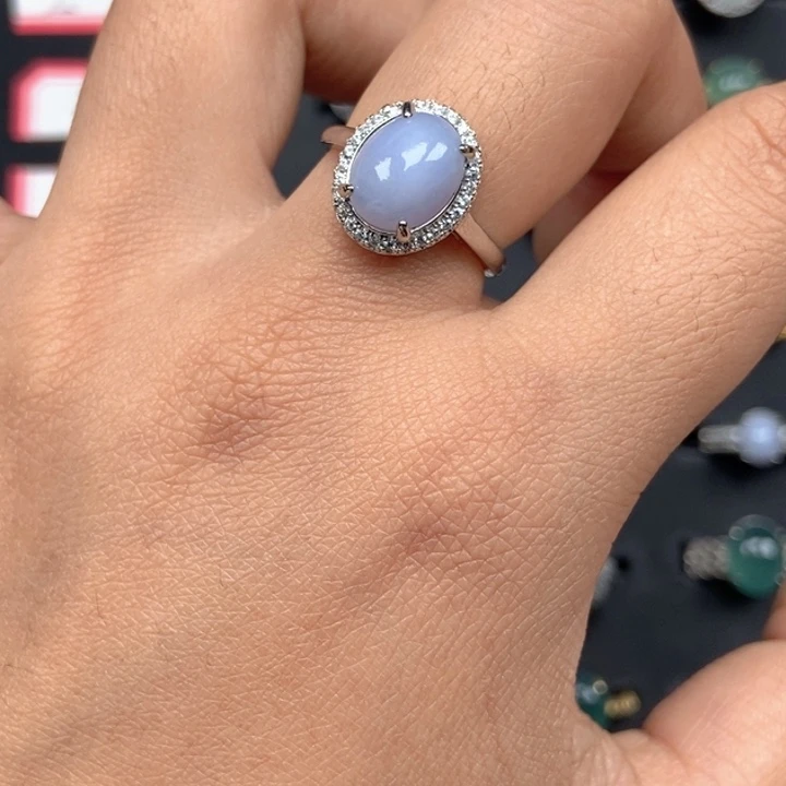 翡翠未镶嵌戒指戒指