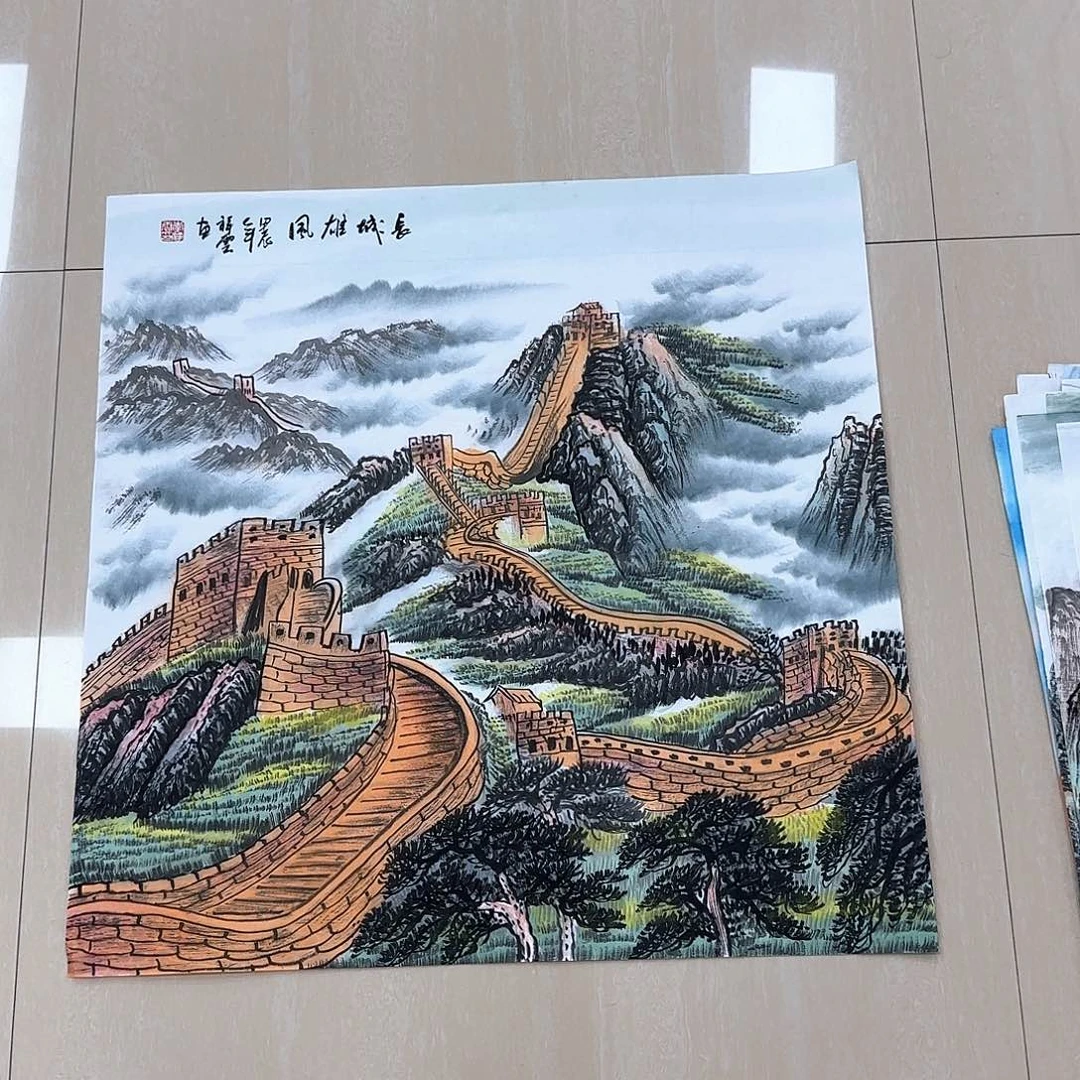 国画国画作品多次