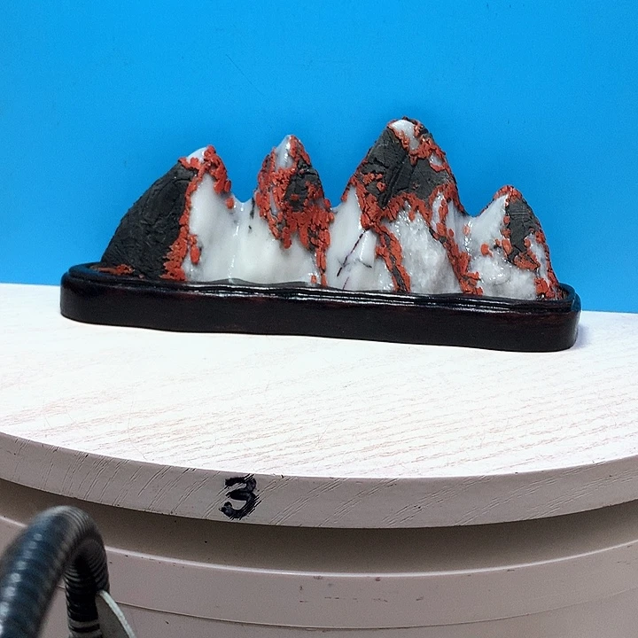 灵璧奇石白灵石摆件
