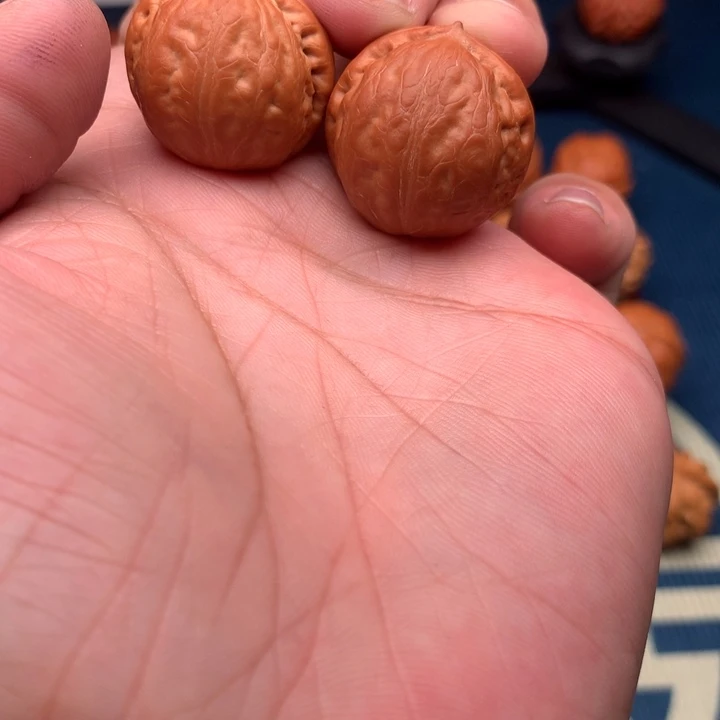 桃核把件赵*野生小手捻