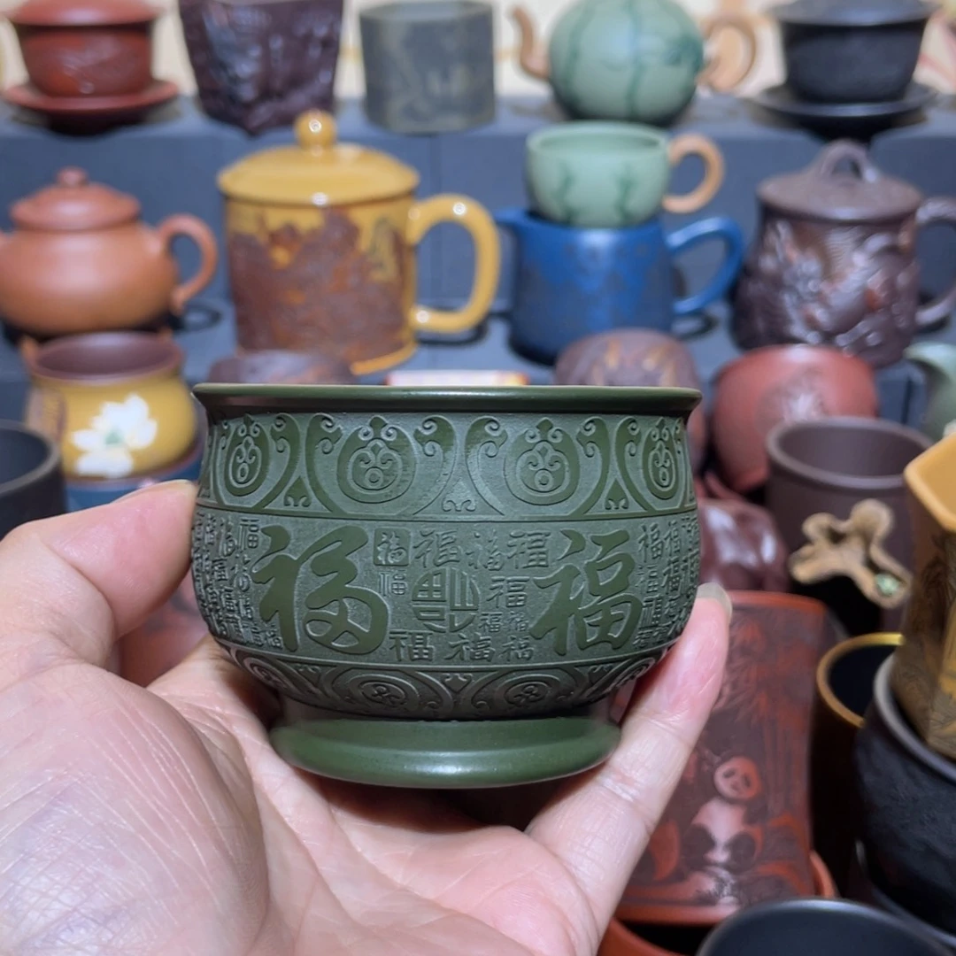 原矿紫砂手工主人杯