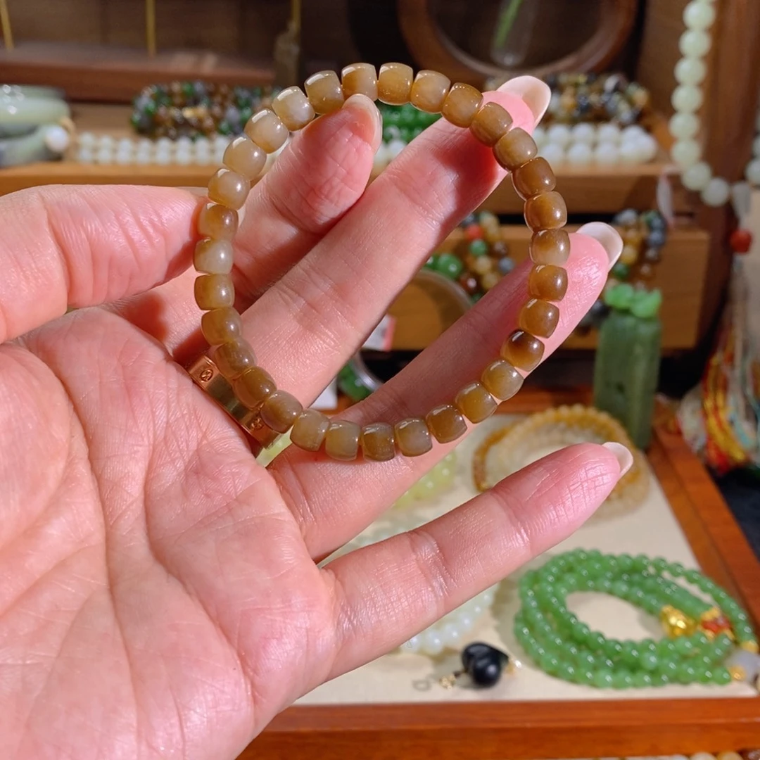 和田玉未镶嵌手链