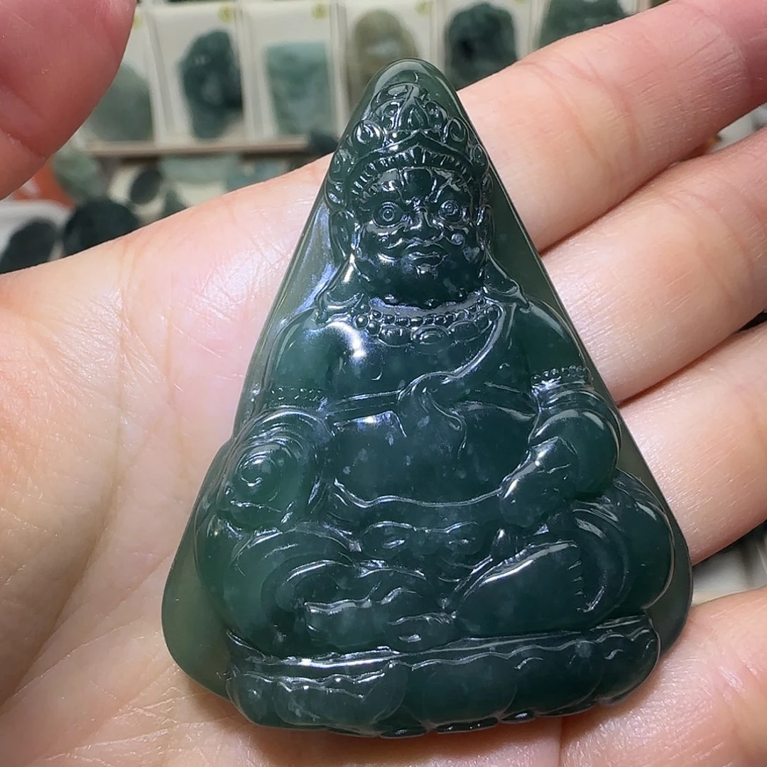 定制翡翠未镶嵌大威天龙翡翠定制