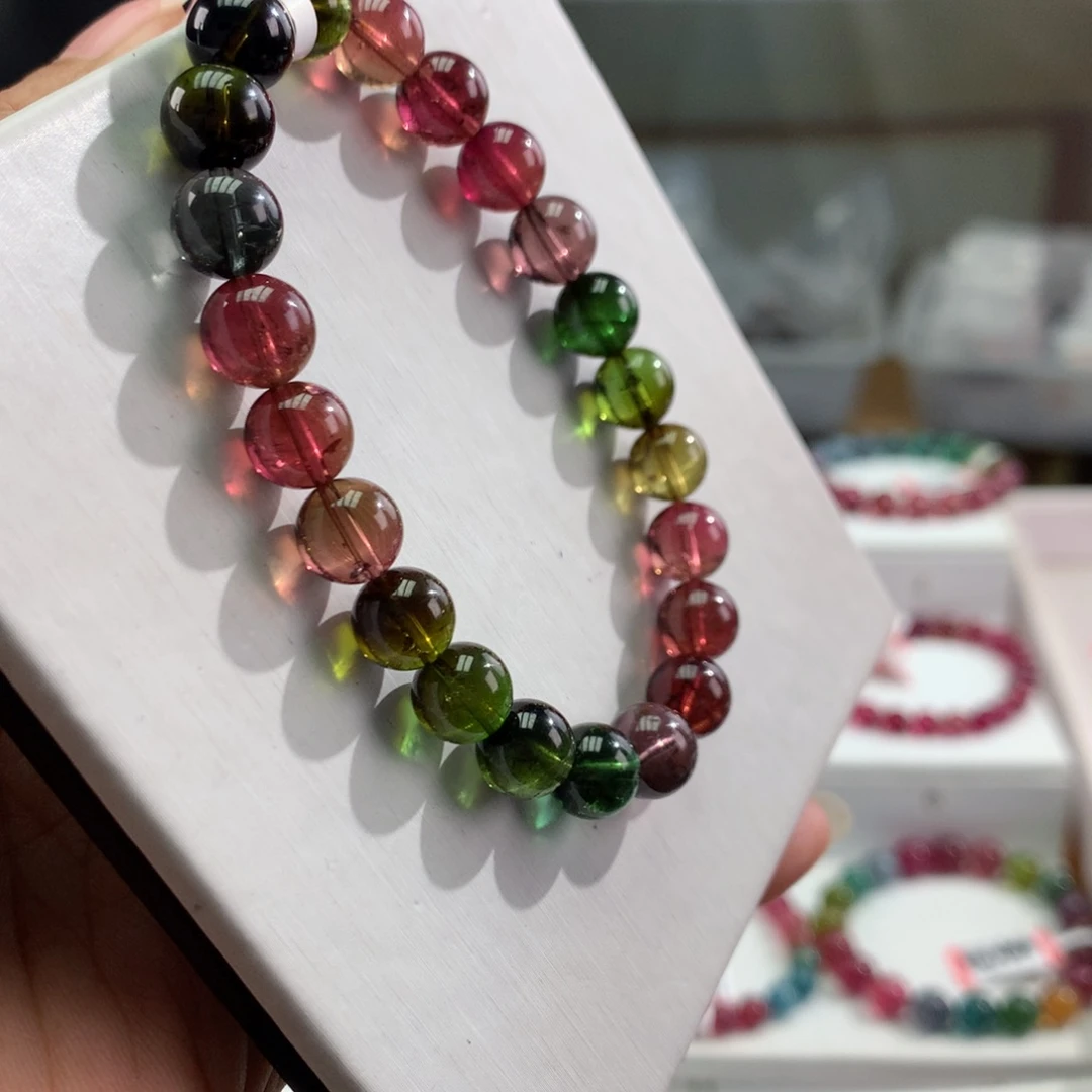 碧玺手链未镶嵌          8.6mm