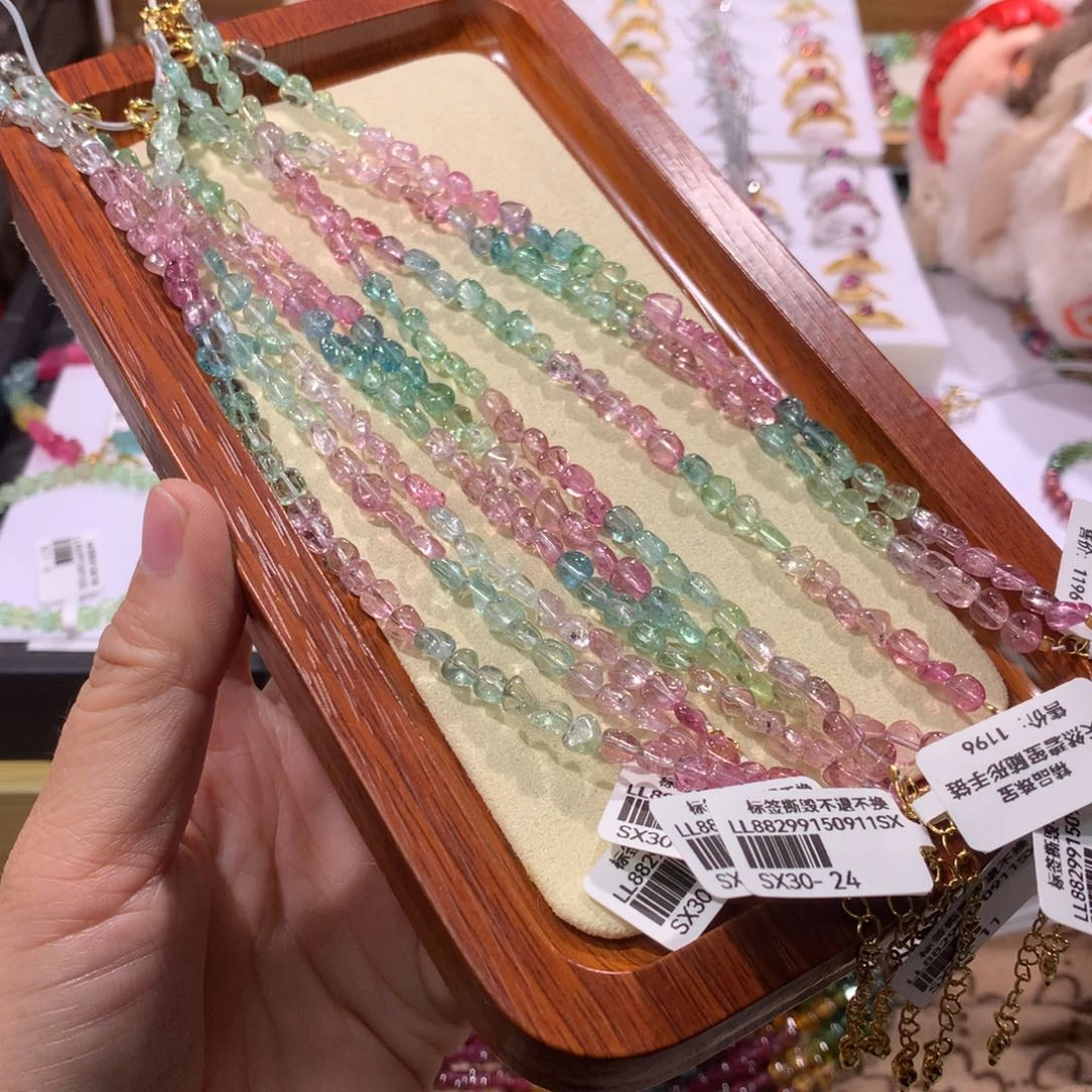 未镶嵌手链碧玺多样性发其一