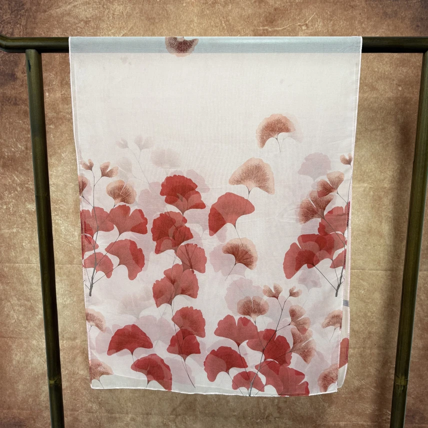 [秋韵红纱]云锦纱长款气质百搭长巾70*180（611-A4）