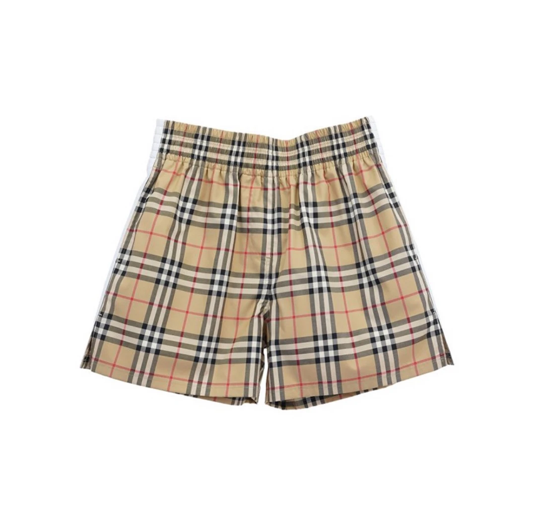 99新 BURBERRY/博柏利 CZF0450/经典格纹短裤/尺码34