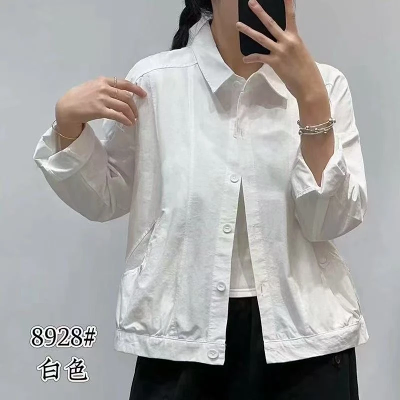 29#春秋休闲夹克薄款衬衫短外套