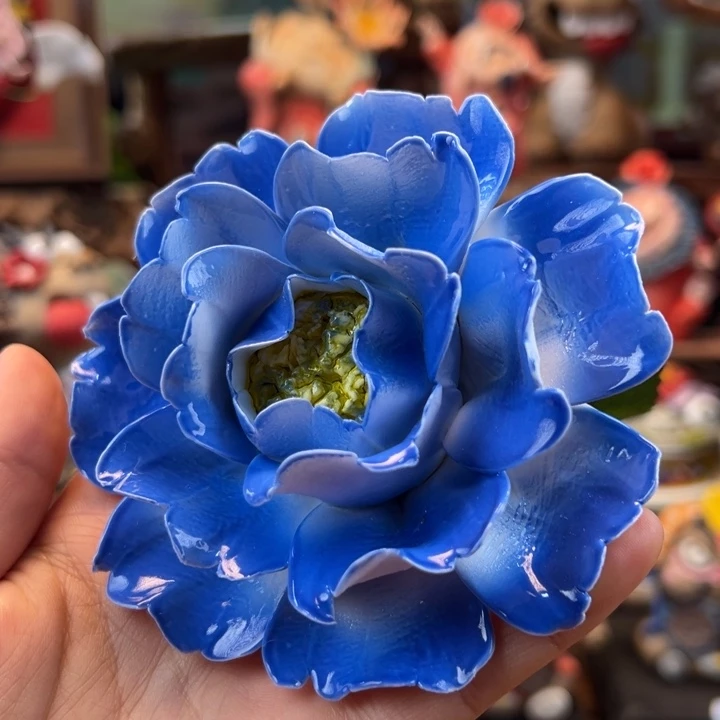 陶摆件小镇青花每日有新品