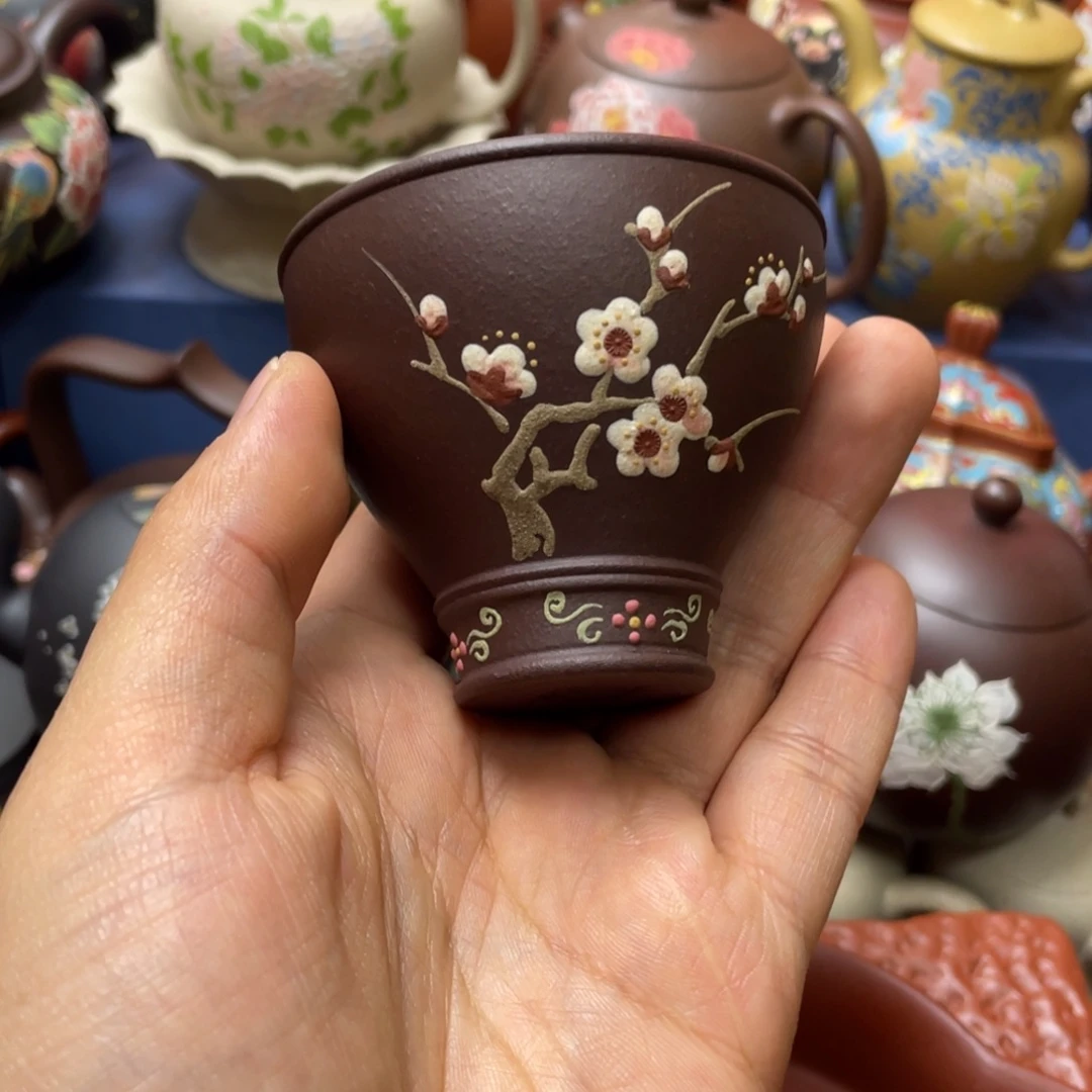 紫砂茶杯紫砂主人杯100cc