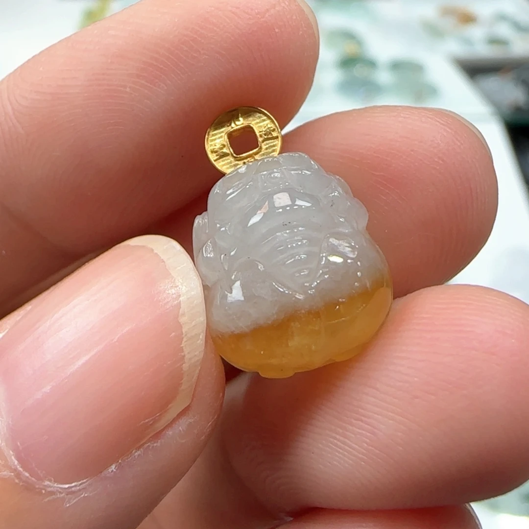 翡翠未镶嵌颈饰貔貅