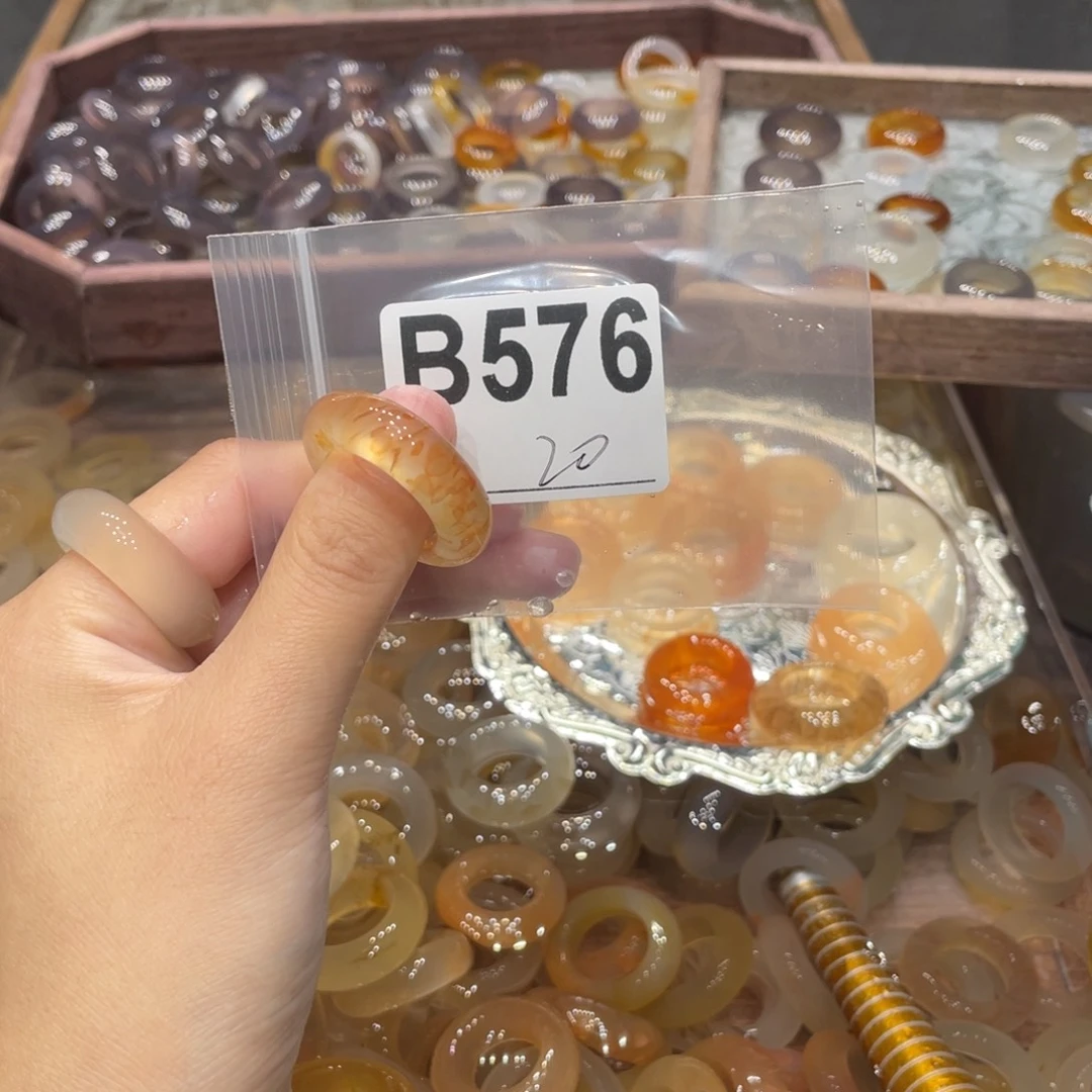 玛瑙/玉髓未镶嵌戒指576