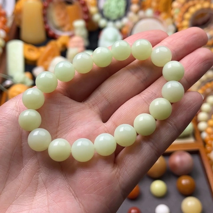 石英质玉（缅黄）未镶嵌珠宝半成品